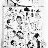 I �bersagli� prediletti delle caricature di Menotti erano i politici, locali e nazionali, i personaggi di spicco della societ� e della religione e i componenti della borghesia barese, con i loro atteggiamenti altezzosi